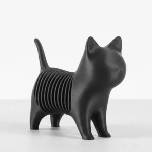 Figurină Flexibilă „Spring Cat” – Ediție Premium din Compozit de Carbon