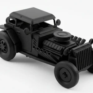 Hot Rod Kit Card - Miniatură Retro din Compozit Carbon
