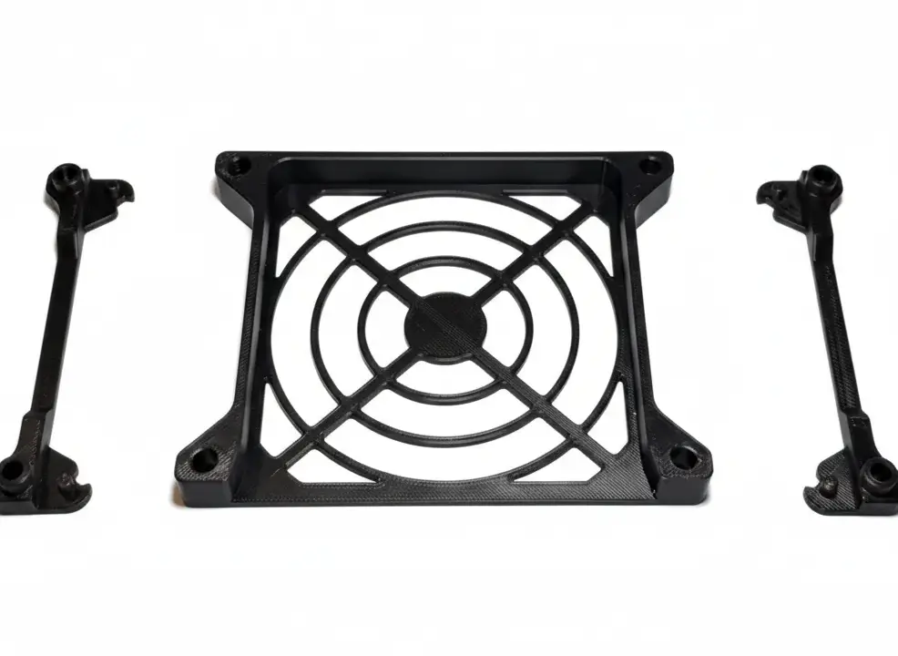 Suport Ventilator 80/120mm cu Filtru Integrat - Carbon Composite Edition