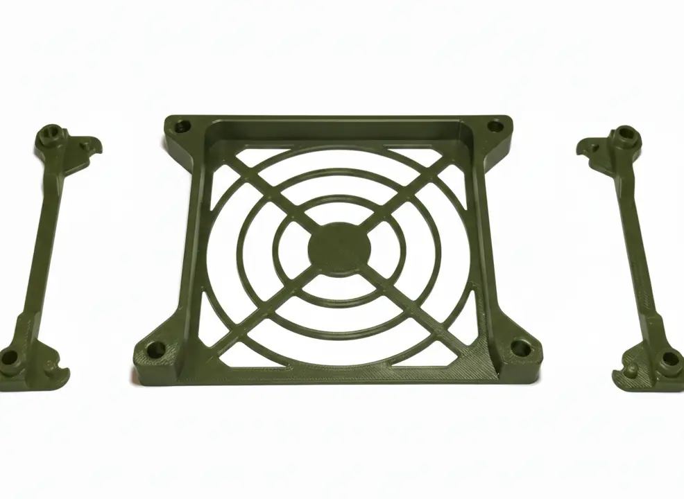 Suport Ventilator 80/120mm cu Filtru Integrat - Carbon Composite Edition - imagine 2