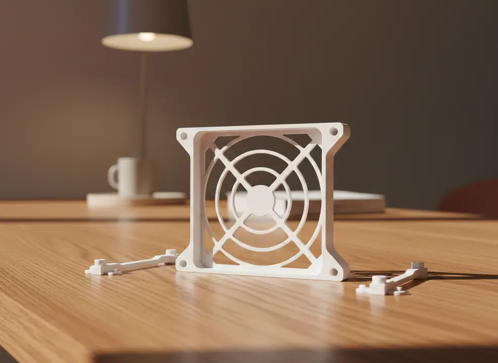 Suport Ventilator 80/120mm cu Filtru Integrat - Carbon Composite Edition - imagine 4