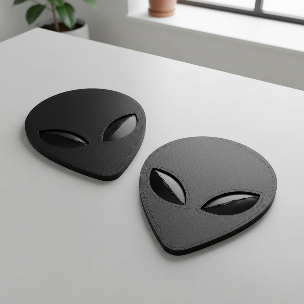 Suport Pahar Decorativ cu Design Jucăuș - culoare vibecraft Suport Pahar Decorativ cu Design Jucăuș cf black scene, produs imprimat 3D Vibecraft