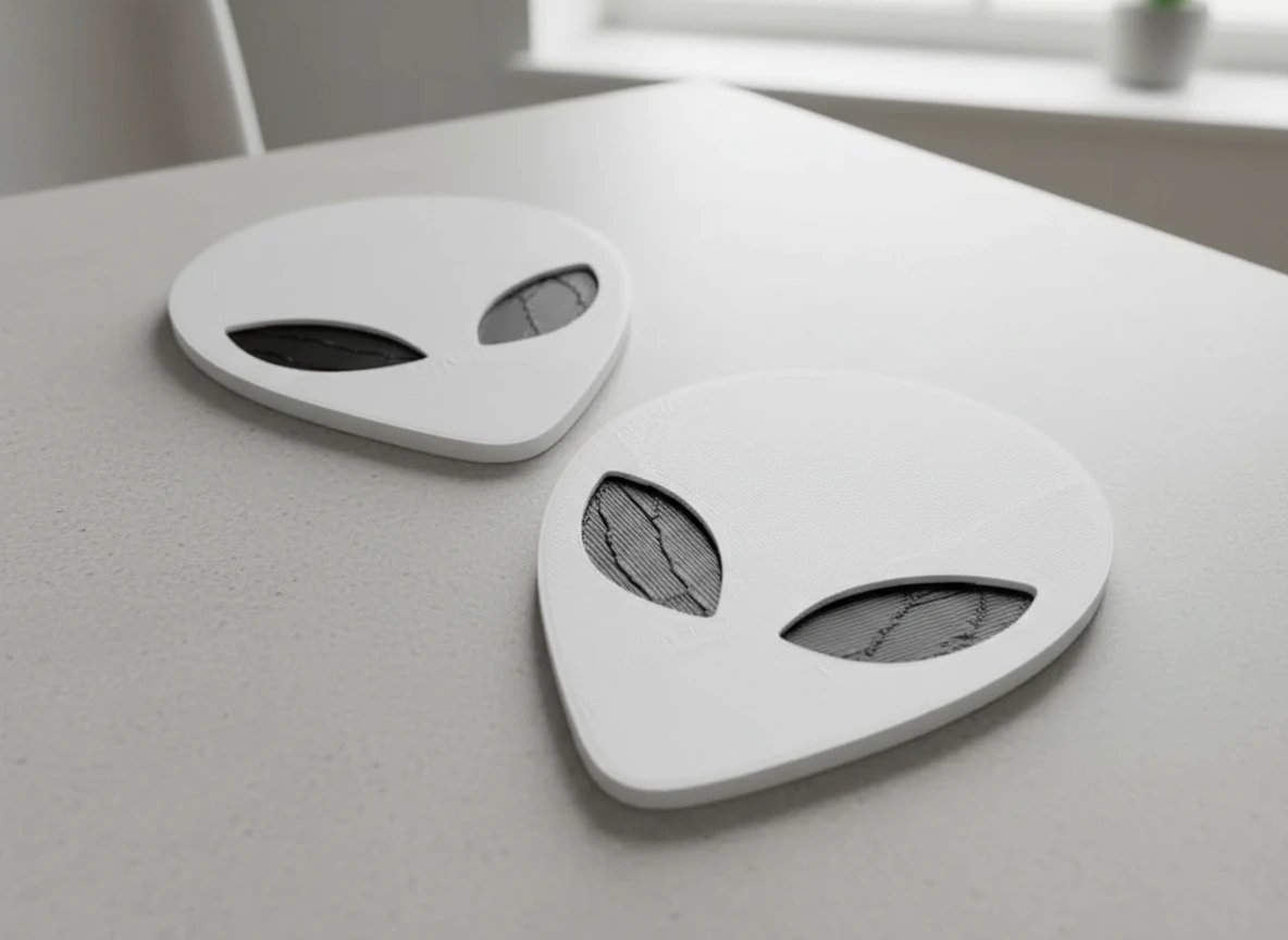 Suport Pahar Decorativ cu Design Jucăuș - culoare white scene, produs imprimat 3D Vibecraft
