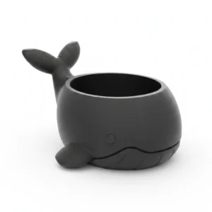 vc-mw-2428393-black-studio Ghiveci Decorativ Mini Suport Plantă Design Balenă Imprimat 3D - culoare black studio, produs imprimat 3D Vibecraft