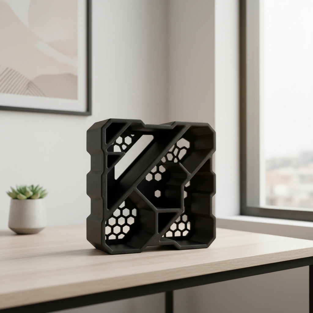 Recipient Decorativ în Formă de Iepuraș pentru Obiecte Mici - culoare vibecraft Recipient Decorativ în Formă de Iepuraș pentru Obiecte Mici cf black lifestyle, produs imprimat 3D Vibecraft