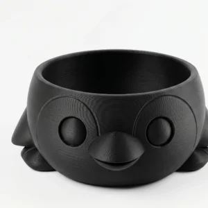 Organizator Decorativ Pinguin Vesel 15cm pentru Obiecte Mici - culoare black studio, produs imprimat 3D Vibecraft