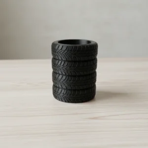 Suport Instrumente Scris Birou Design Anvelope Imprimate 3D - culoare black scene, produs imprimat 3D Vibecraft