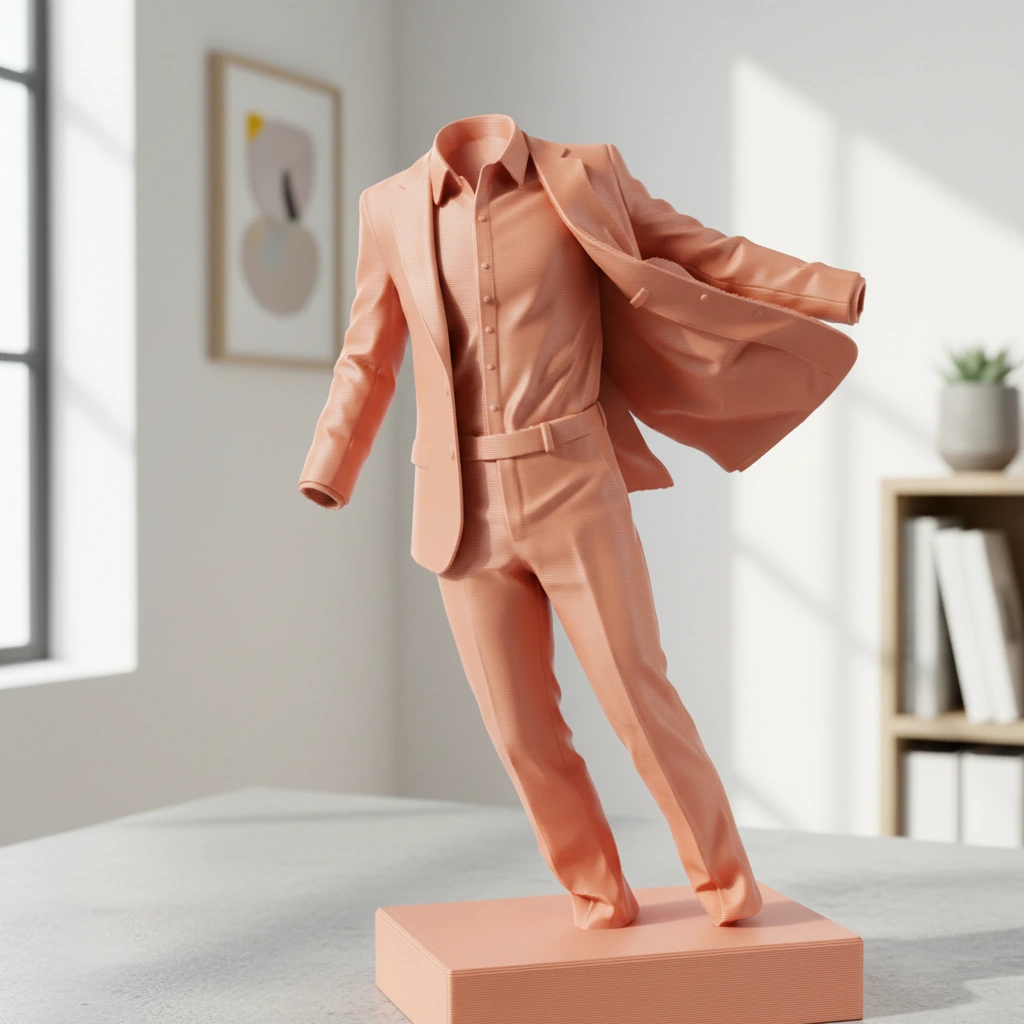 Sculptură Decorativă Modernă Costum Vânt Imprimare 3D - culoare Skin / Piersică mat, imprimare 3D Vibecraft