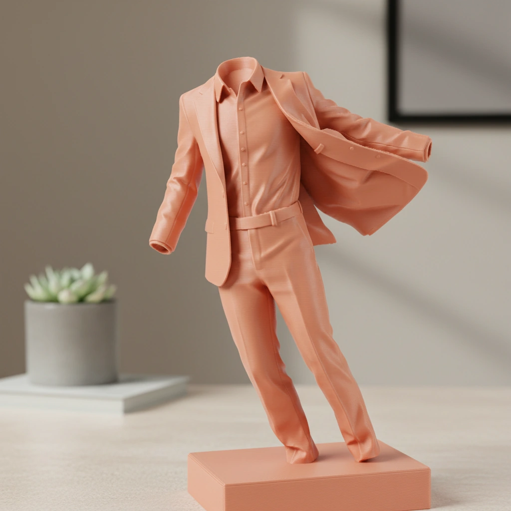 Sculptură Decorativă Modernă Costum Vânt Imprimare 3D - culoare Skin / Piersică mat, imprimare 3D Vibecraft