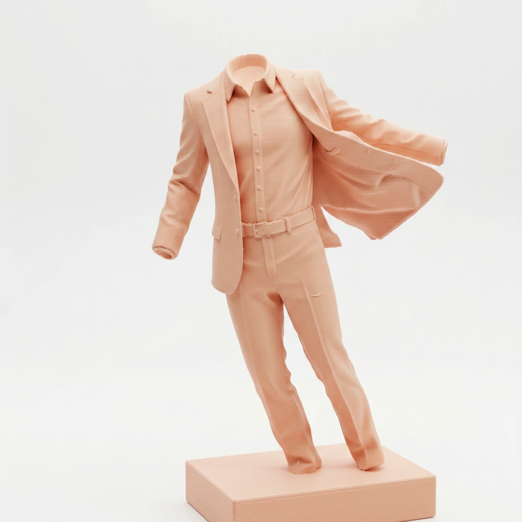 Sculptură Decorativă Modernă Costum Vânt Imprimare 3D - culoare Skin / Piersică mat, imprimare 3D Vibecraft