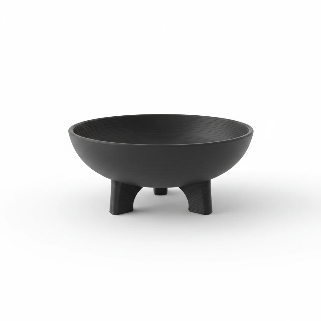 Bol Decorativ Stil Japandi Imprimat 3D, Design Minimalist - imagine 3