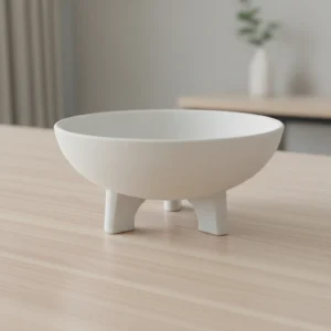 Bol Decorativ Stil Japandi Imprimat 3D, Design Minimalist