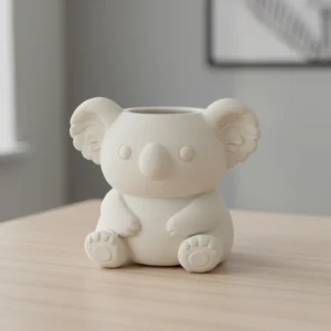 Mini Ghiveci Decorativ Koala pentru Plante Mici - Suport Adorabil