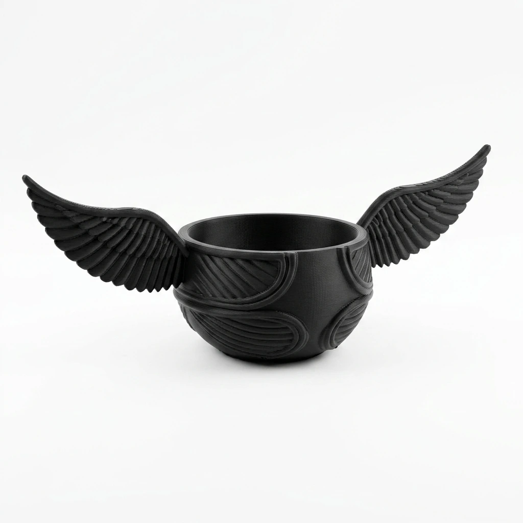 Mini ghiveci decorativ cu aripi pentru plante suculente - imagine 3