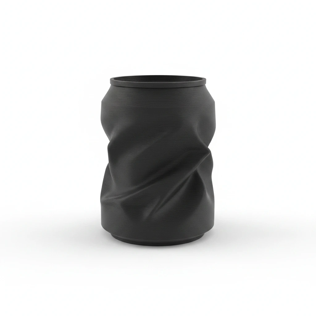 Suport Pixuri Design Cutie Deformată Imprimat 3D - Organizator Birou Modern - imagine 3