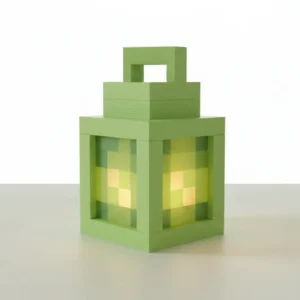 Lanternă Decorativă cu Design Geometric Modern, Suport Lumini Ambientale, Imprimată 3D - culoare vibecraft Lanternă Decorativă cu Design Geometric Modern, Suport Lumini Am green studio, produs imprimat 3D Vibecraft