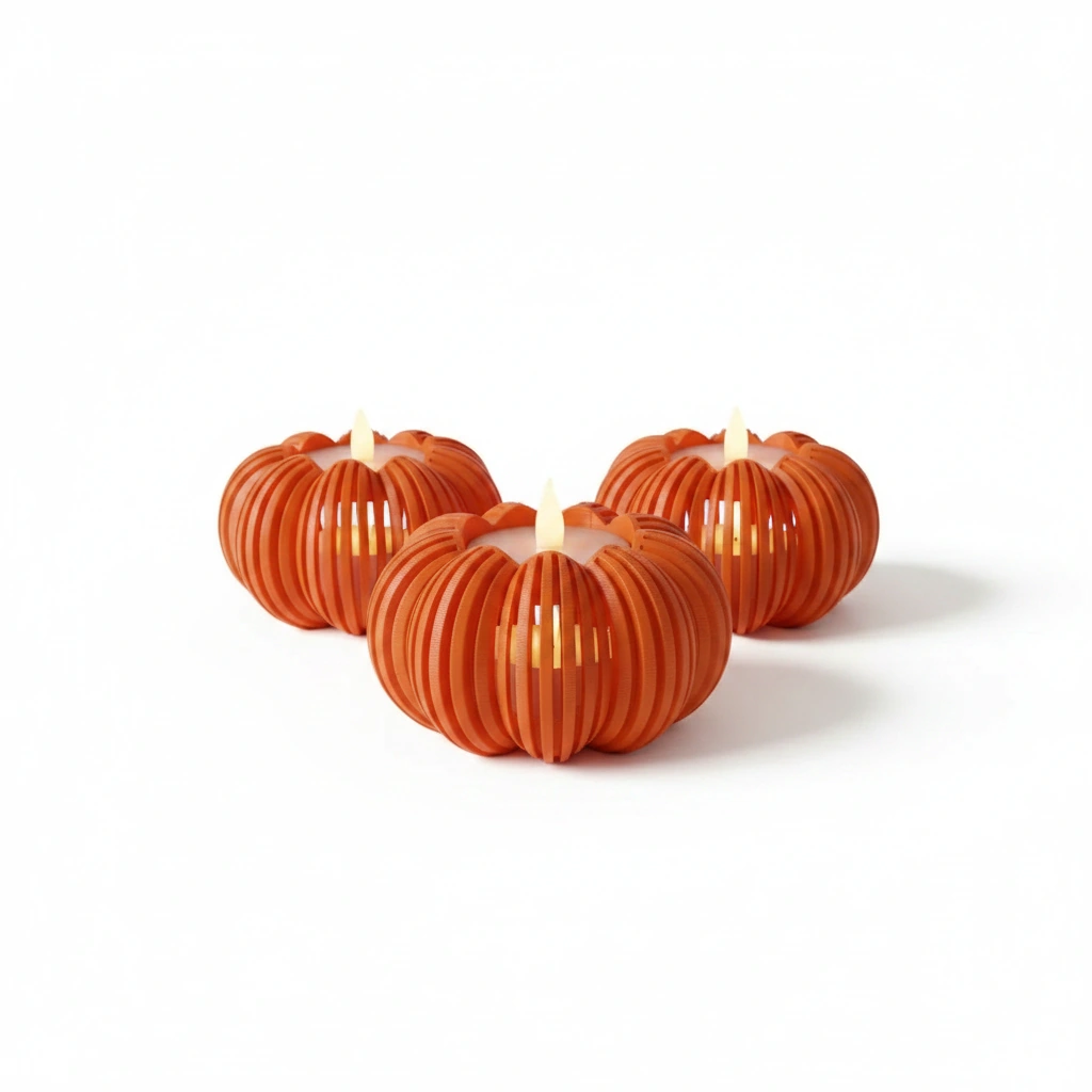 Mini Lampă de veghe decorativă cu design modern - Orange compozit mat, imprimare 3D Vibecraft