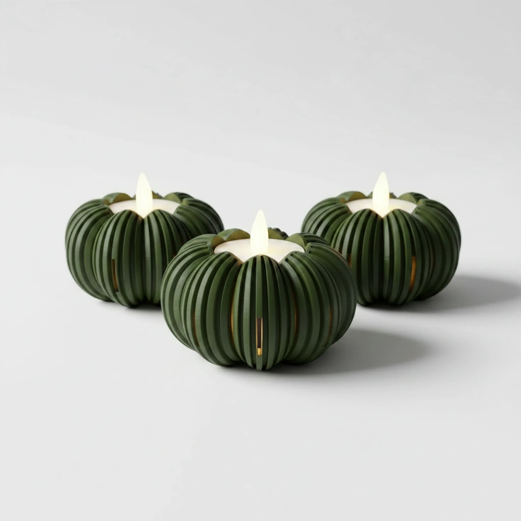 Mini Lampă de veghe decorativă cu design modern - culoare Verde, imprimare 3D Vibecraft