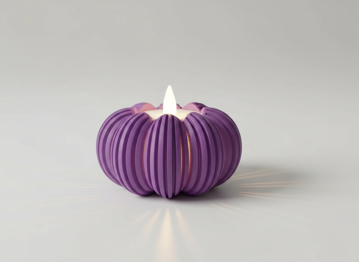 Mini Lampă de veghe decorativă cu design modern - culoare Mov, imprimare 3D Vibecraft