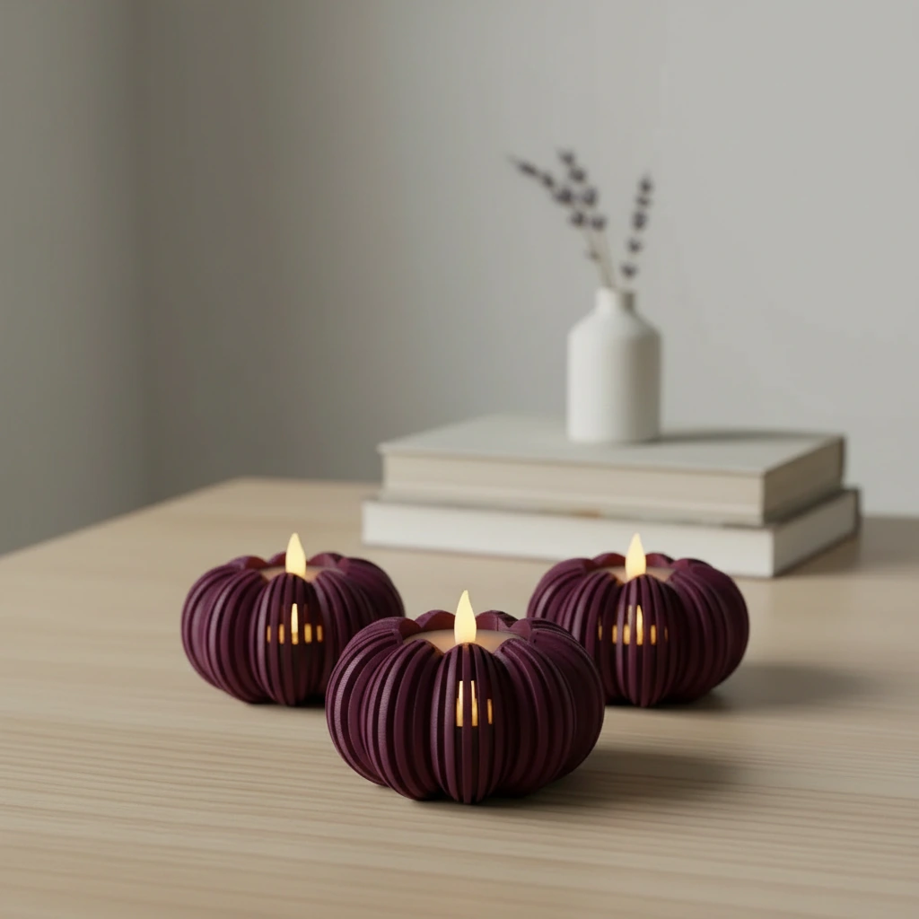 Mini Lampă de veghe decorativă cu design modern - culoare Roșu, imprimare 3D Vibecraft
