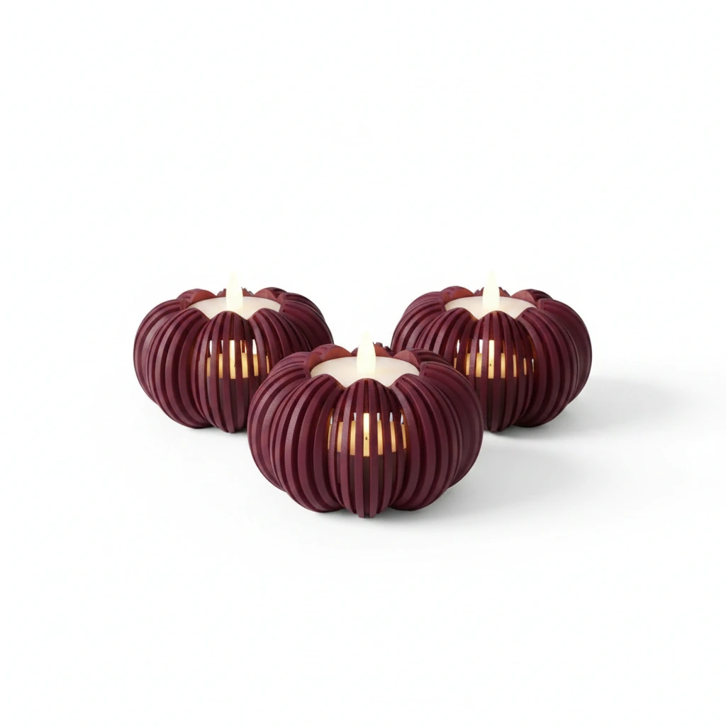 Mini Lampă de veghe decorativă cu design modern - culoare Roșu, imprimare 3D Vibecraft