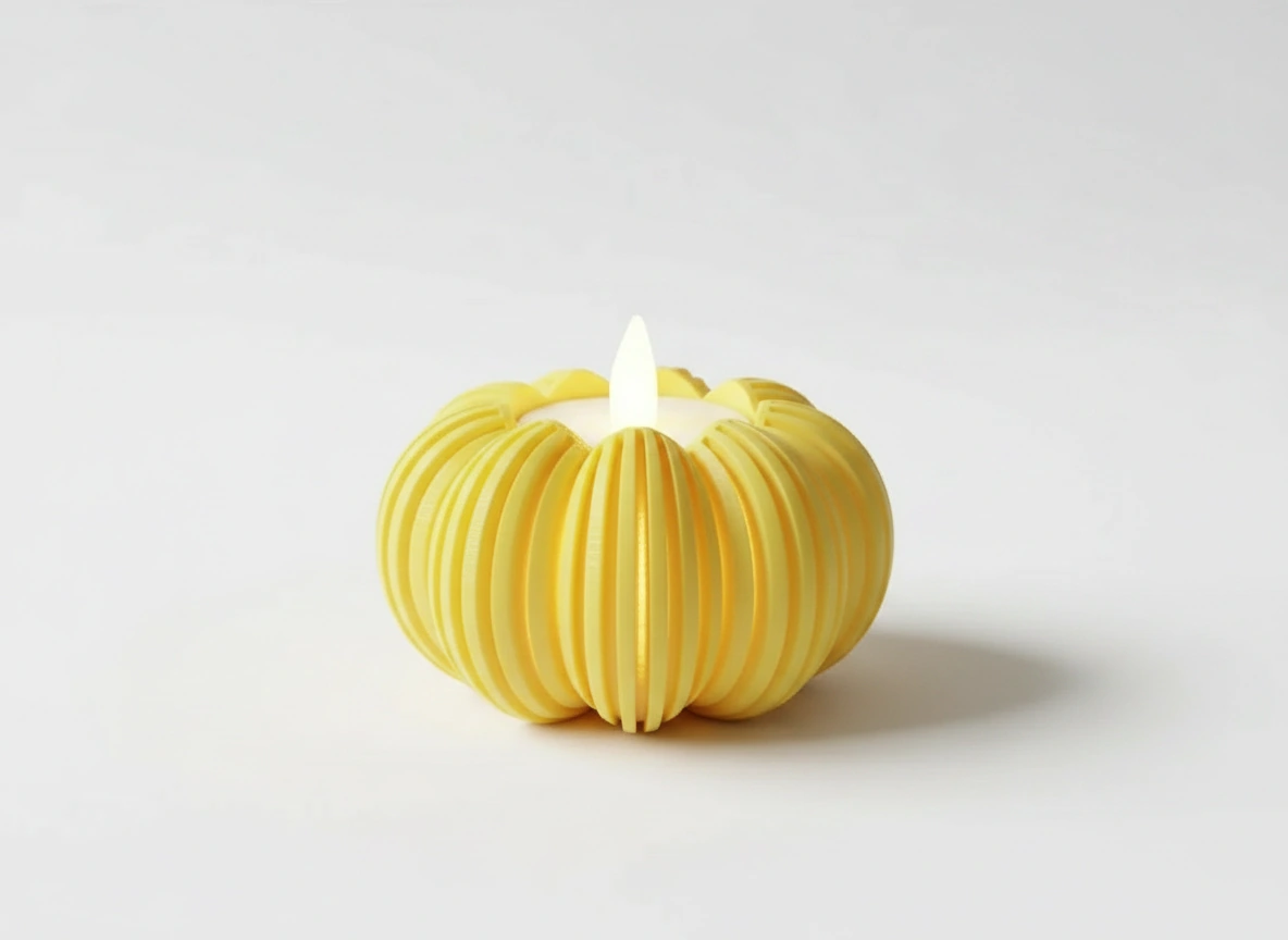 Mini Lampă de veghe decorativă cu design modern - culoare Galben, imprimare 3D Vibecraft