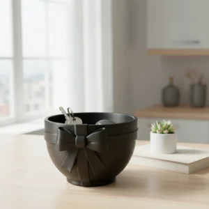 Bol Decorativ Suport Accesorii 15 mm Design Cadou - Negru compozit fibra de carbon, imprimare 3D Vibecraft