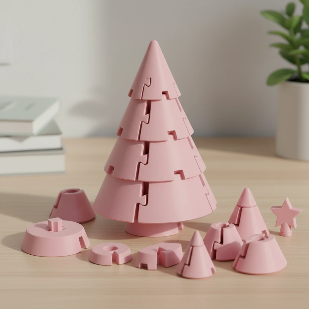 Figurină Decorativă Broască cu Căciulă, 5 cm - culoare Roz, imprimare 3D Vibecraft