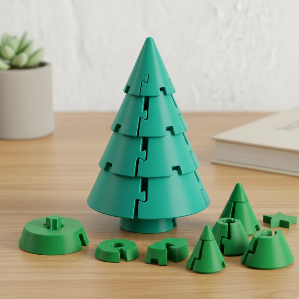 Figurină Decorativă Broască cu Căciulă, 5 cm - culoare Albastru verzui, imprimare 3D Vibecraft