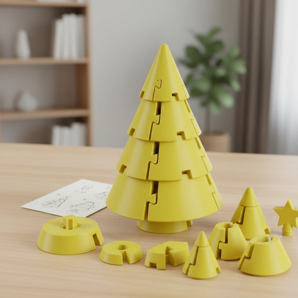 Figurină Decorativă Broască cu Căciulă, 5 cm - culoare Galben, imprimare 3D Vibecraft