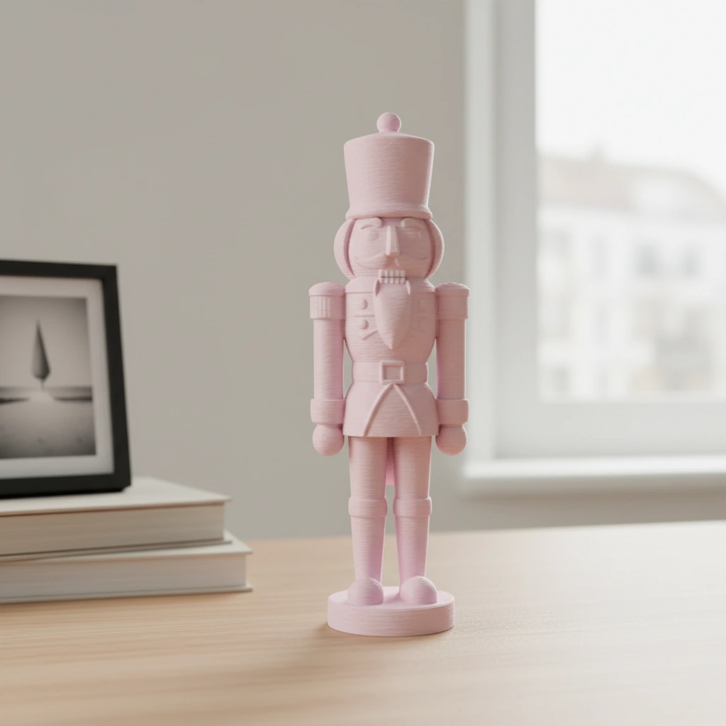 Figurină Decorativă Nutcracker Tradițional 15 cm - Imprimare 3D Plastic - culoare vibecraft Figurină Decorativă Nutcracker Tradițional 15 cm - Imprimare 3D pink lifestyle, produs imprimat 3D Vibecraft