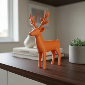 Figurină Decorativă Cerb, Imprimare 3D, Stil Modern - Orange compozit fibra de carbon, imprimare 3D Vibecraft