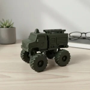 Mașinuță Monster Truck cu Design Inspirat de Pompieri - Olive green compozit fibra de carbon, imprimare 3D Vibecraft