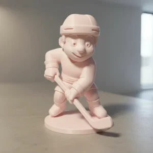 Figurină Jucător Hochei Stil Cartoon Decor Sportiv - culoare Roz, imprimare 3D Vibecraft