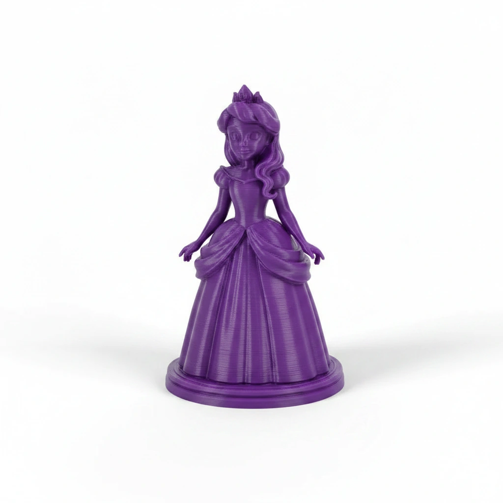 Figurina Decorativa Printesa Design Clasic - culoare Mov, imprimare 3D Vibecraft