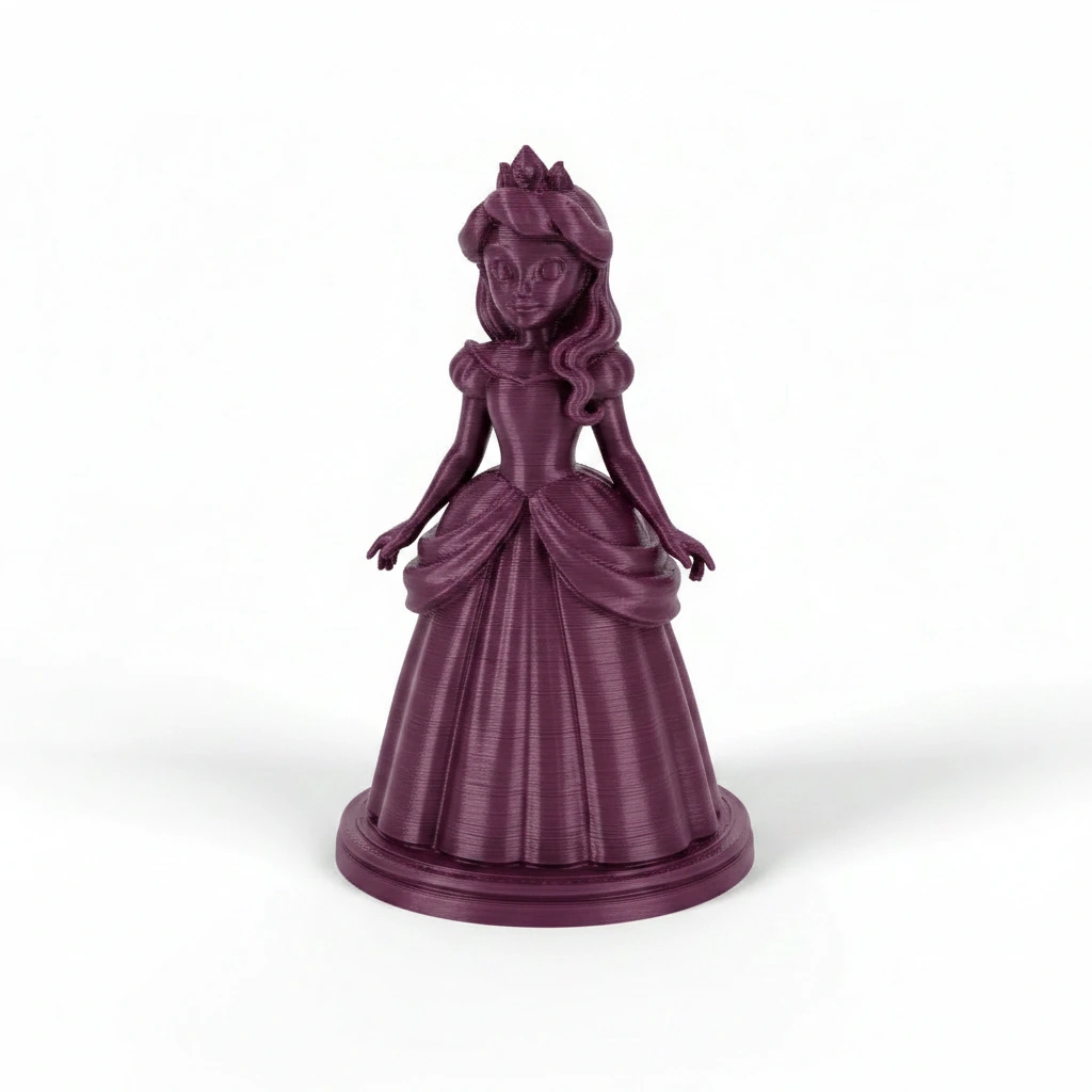 Figurina Decorativa Printesa Design Clasic - culoare Roșu, imprimare 3D Vibecraft