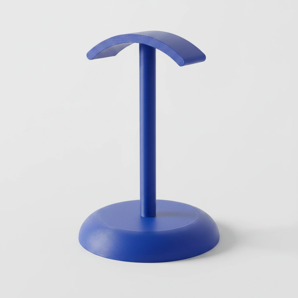 Suport Căști Audio Birou Design Minimalist Imprimat 3D - culoare Albastru, imprimare 3D Vibecraft