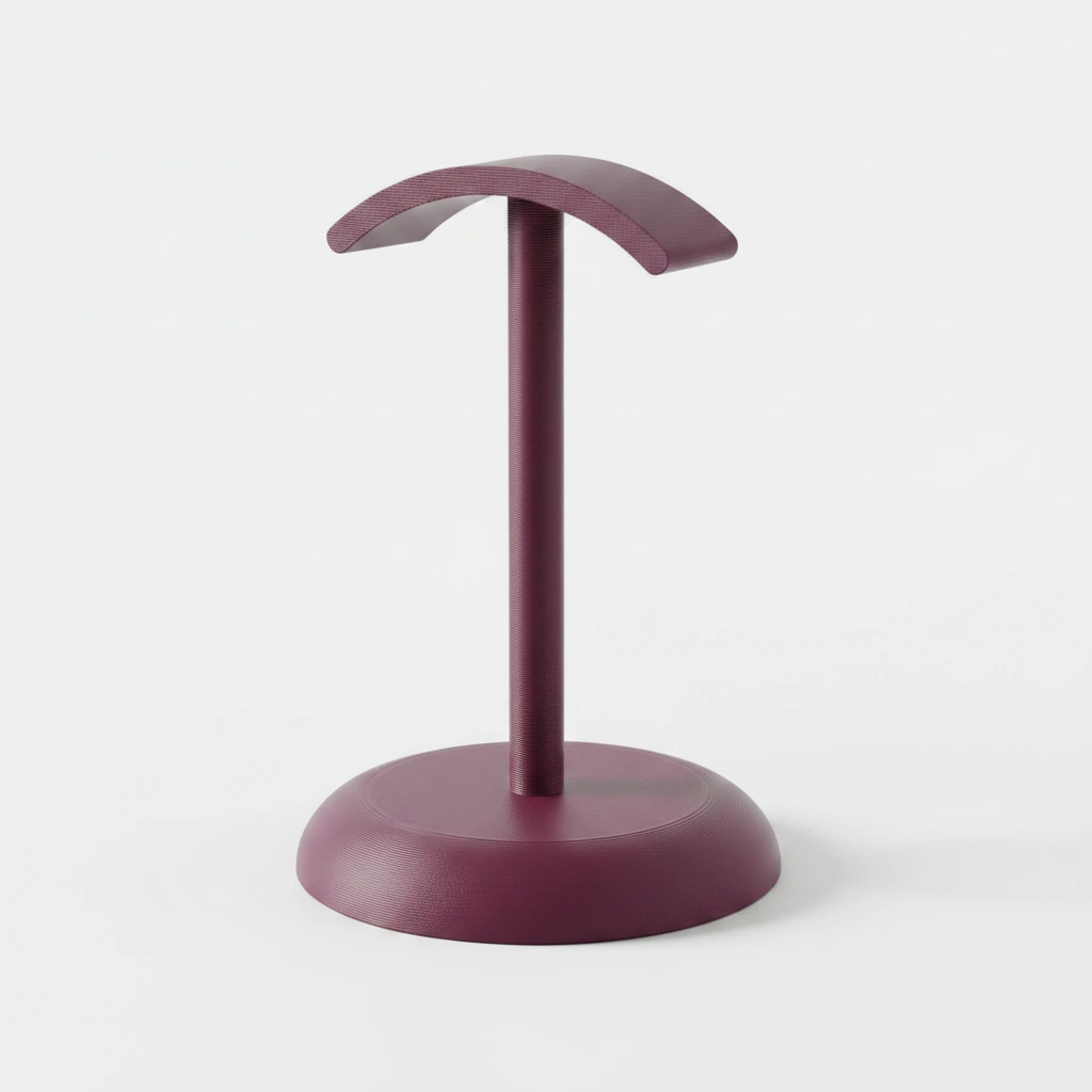 Suport Căști Audio Birou Design Minimalist Imprimat 3D - Purple red compozit mat, imprimare 3D Vibecraft
