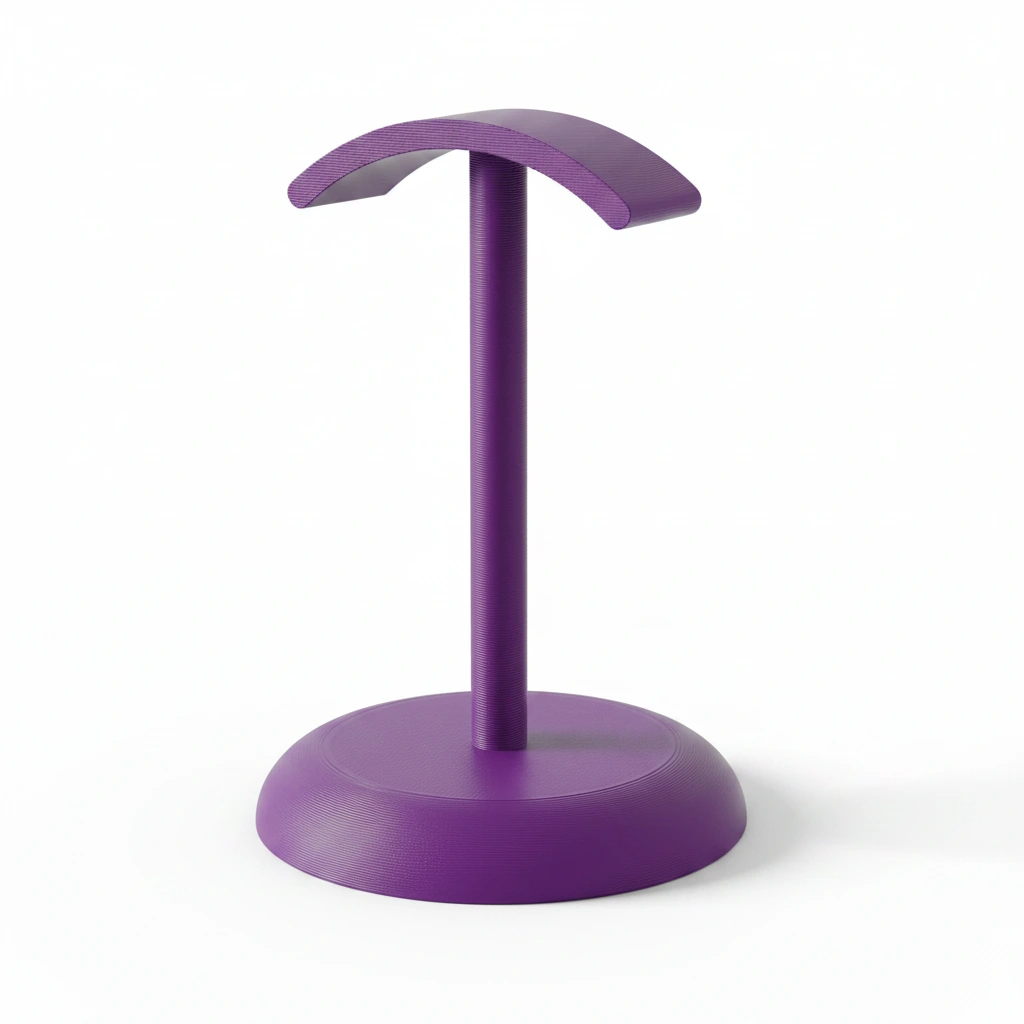 Suport Căști Audio Birou Design Minimalist Imprimat 3D - culoare Mov, imprimare 3D Vibecraft