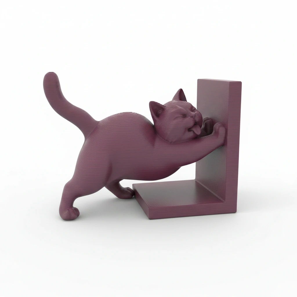 Opritor Carte Decorativ, Design Pisica Jucausa - culoare Roșu, imprimare 3D Vibecraft