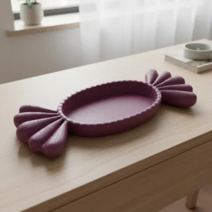 Tăviță Organizare Obiecte Mici cu Design de Bomboană - Purple red compozit fibra de carbon, imprimare 3D Vibecraft