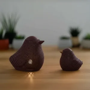 Figurină Decorativă Pasăre Suport Lumanare Electrica Ambient Imprimare 3D - Purple red compozit fibra de carbon, imprimare 3D Vibecraft