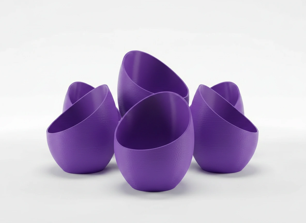 Mini Lampă de veghe decorativă cu LED, pentru ambianță relaxantă - culoare Mov, imprimare 3D Vibecraft