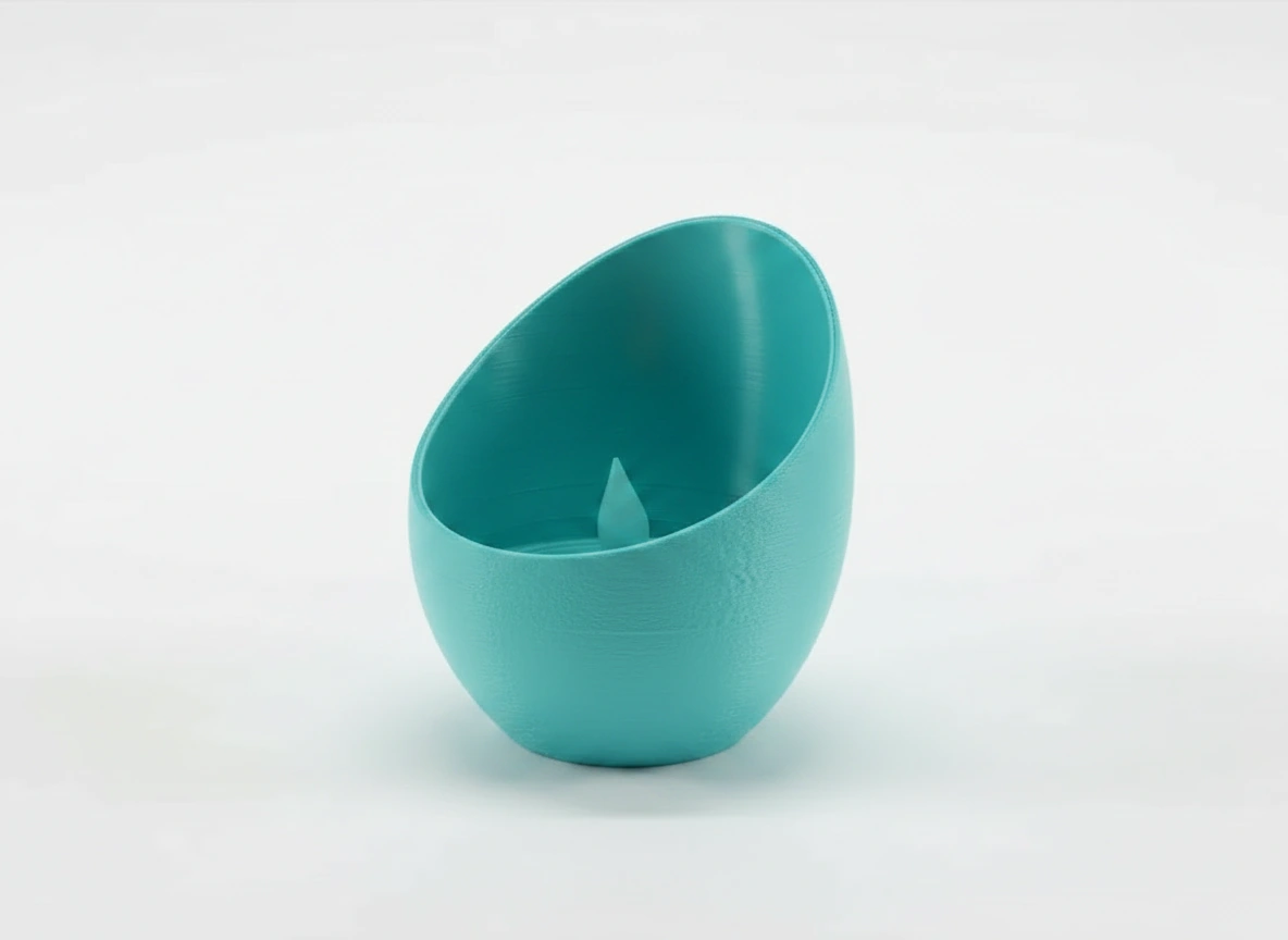 Mini Lampă de veghe decorativă cu LED, pentru ambianță relaxantă - culoare Albastru verzui, imprimare 3D Vibecraft