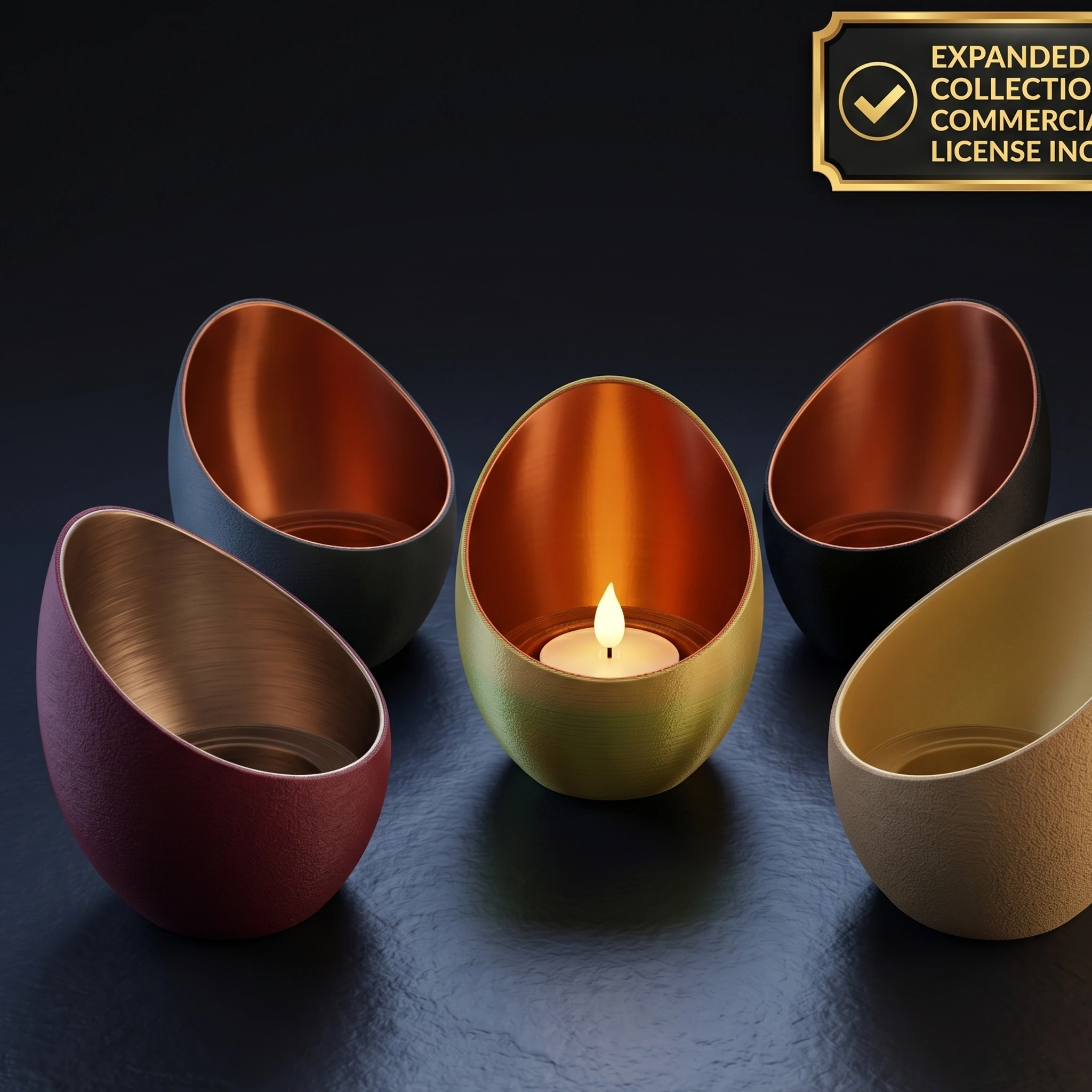 Mini Lampă de veghe decorativă cu LED, pentru ambianță relaxantă - culoare white scene, produs imprimat 3D Vibecraft