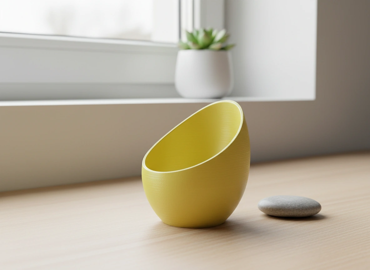 Mini Lampă de veghe decorativă cu LED, pentru ambianță relaxantă - culoare Galben, imprimare 3D Vibecraft