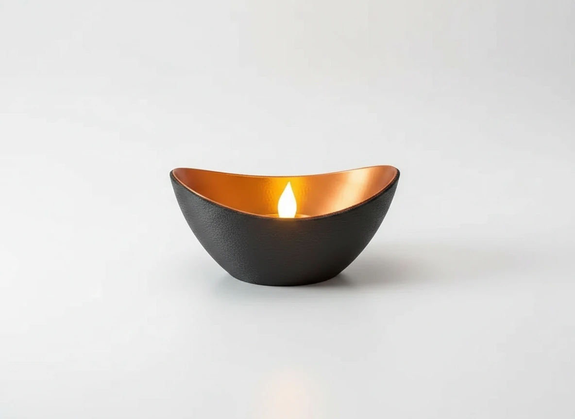 Mini Lampă de veghe LED decorativă cu design minimalist, imprimată 3D - culoare black studio, produs imprimat 3D Vibecraft