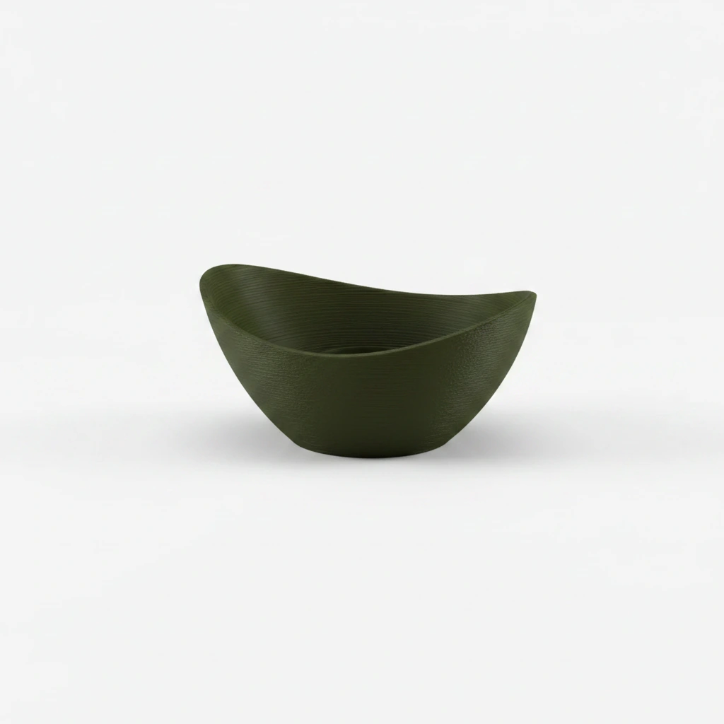 Mini Lampă de veghe LED decorativă cu design minimalist, imprimată 3D - Olive green compozit mat, imprimare 3D Vibecraft