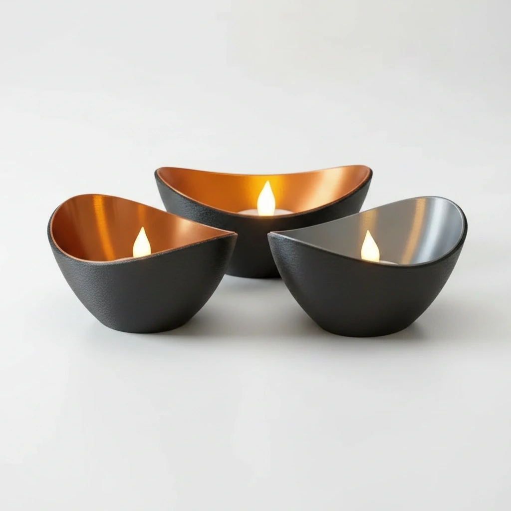 Mini Lampă de veghe LED decorativă cu design minimalist, imprimată 3D - Orange compozit mat, imprimare 3D Vibecraft