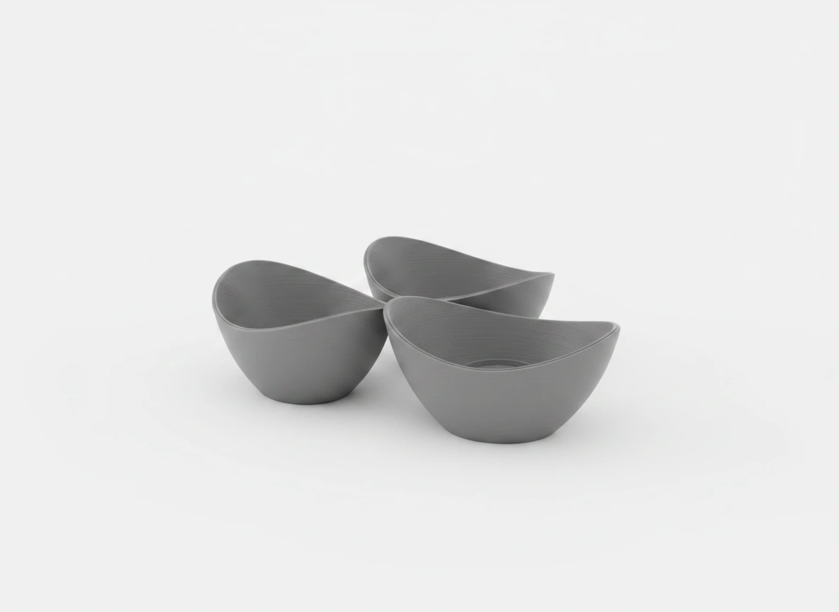 Mini Lampă de veghe LED decorativă cu design minimalist, imprimată 3D - culoare Gri, imprimare 3D Vibecraft
